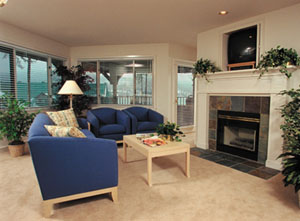 Interior of the Worldmark Arrow Point Living Room