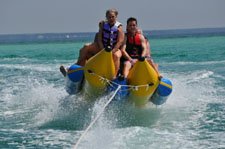 Rent a banana boat in Destin